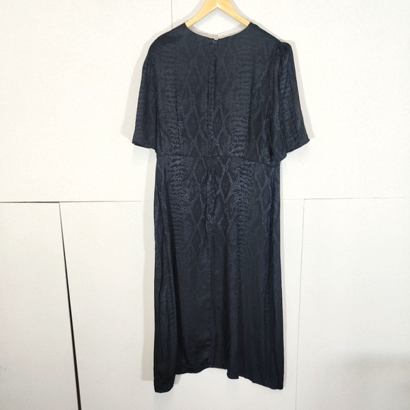 Next Emma Willis Collection Black Snake Print Dress BNWT Size UK 20 - Picture 2 of 9